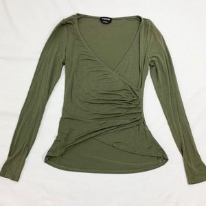 BEBE Olive Green Long Sleeve